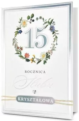 Karnet Rocznica ślubu 15