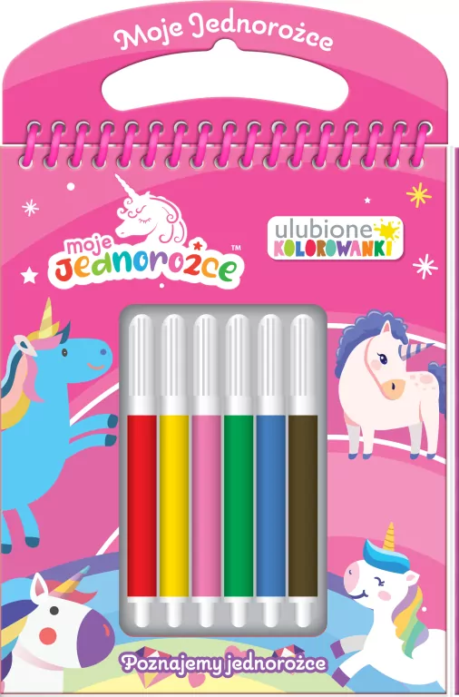 Moje jednorożce. Poznajemy jednorożce. Ulubione kolorowanki. Cz.1 - tantis.pl