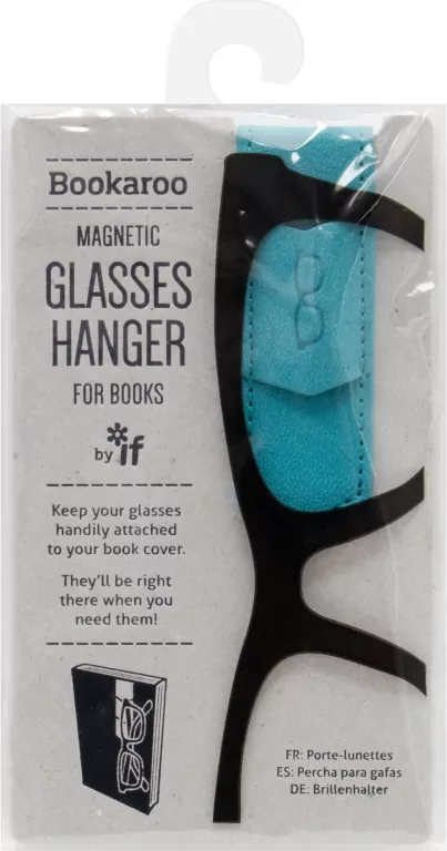 Bookaroo Glasses hanger - uchwyt na okulary do książki turkusowy - tantis.pl