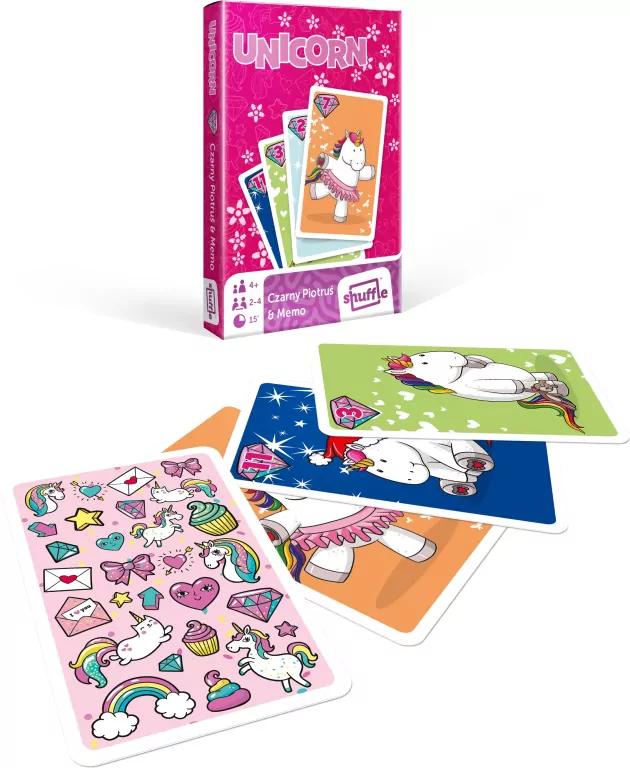 Czarny Piotruś. Memo. Happy Unicorn - tantis.pl
