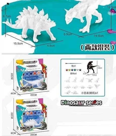 Dinozaur do malowania MIX - tantis.pl