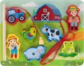 Układanka drewniana magnetyczna Farma - tantis.pl