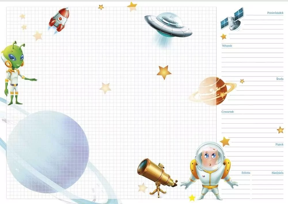 Podkład na biurko Planer Kosmos - tantis.pl