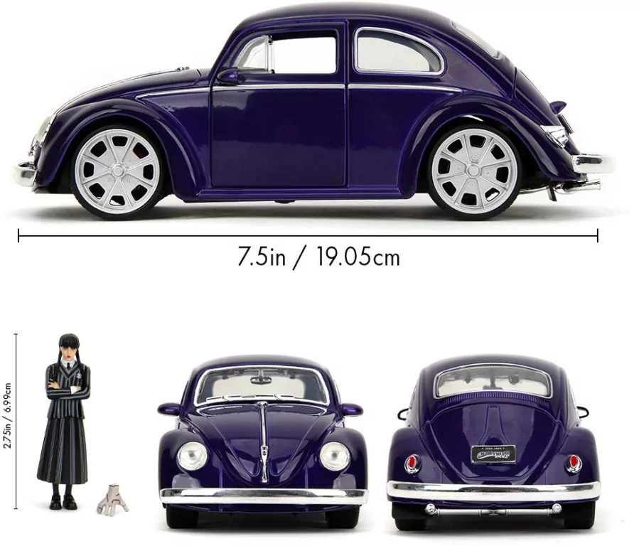 Jada Wednesday Volkswagen Beetle 1:24 - tantis.pl