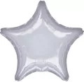 Balon foliowy metalik srebrny gwiazda 48cm - tantis.pl