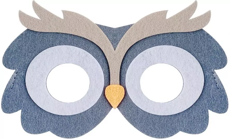 Maska filcowa sowa 18x11cm - tantis.pl