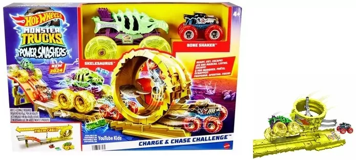 Hot Wheels Monster Truck Power Smashers Ultrawyścig - tantis.pl