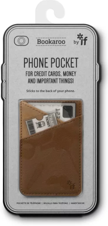 Bookaroo. Portfel na telefon, brąz - tantis.pl