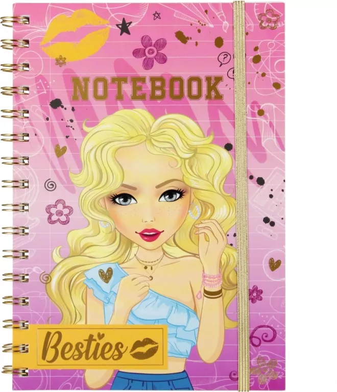 KOLONOTES Z GUM A5/50K LIN BESTIES ROZ - tantis.pl