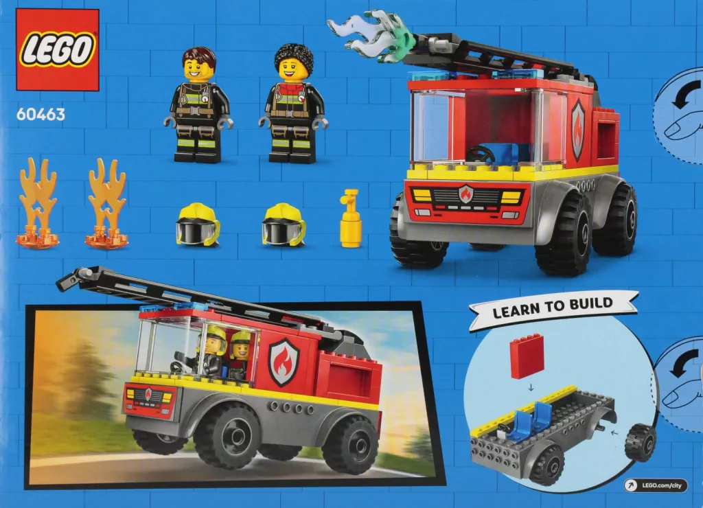 LEGO® Wóz strażacki z drabiną 60463 - tantis.pl