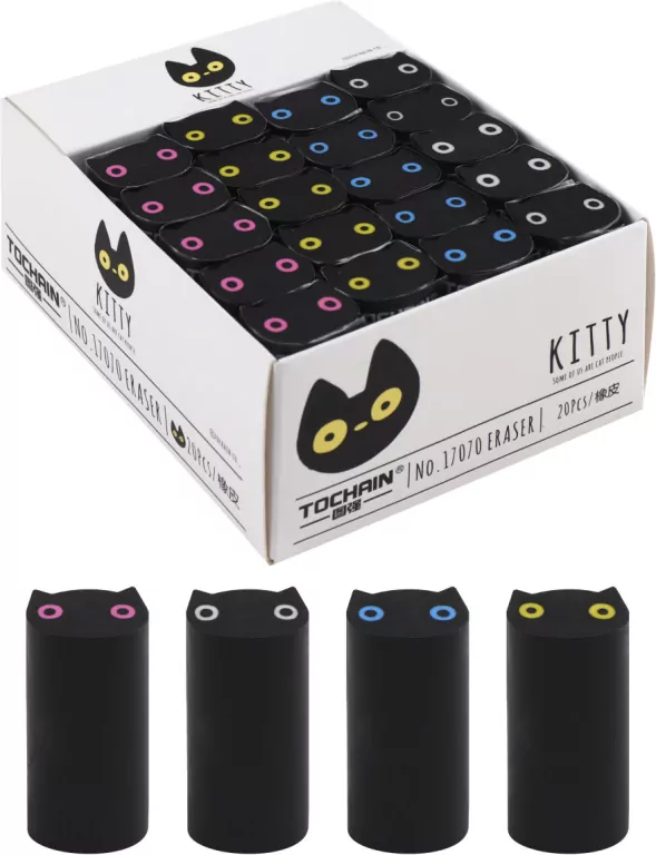 Display. Gumka do ołówka Kitty, 20 sztuk - tantis.pl