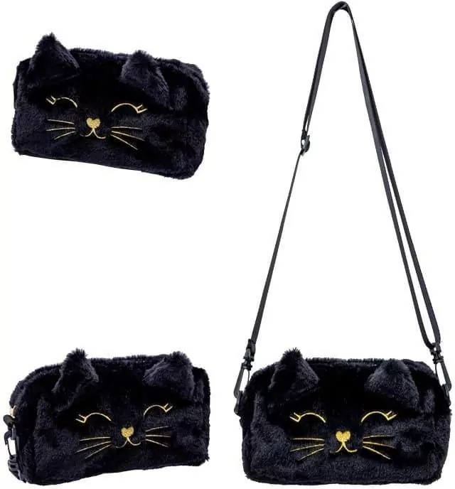 Torebka Fluffy Kitty Black ASTRA - tantis.pl