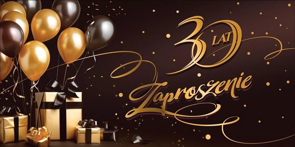 Zaproszenie na 30 Urodziny Z185 (5szt) - tantis.pl
