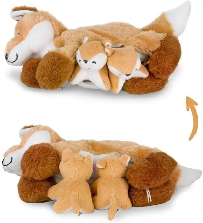 Mama lisek z 2 młodymi liskami - tantis.pl
