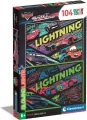 Puzzle 104 Glowing Cars Glow Racers - tantis.pl