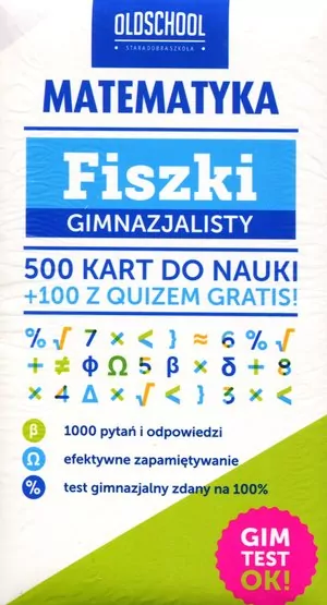 Matematyka. Fiszki gimnazjalisty - tantis.pl