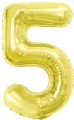 Balon foliowy B&C 5 Light gold 85cm - tantis.pl
