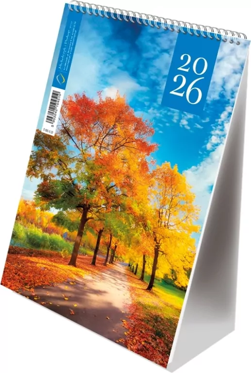 Kalendarz 2026 A5 pionowy ze spiralką jesień - tantis.pl