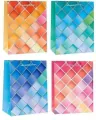 Torebka ozdobna 26x32x10cm hot-stamp mix ROZETTE. 1 sztuka - tantis.pl