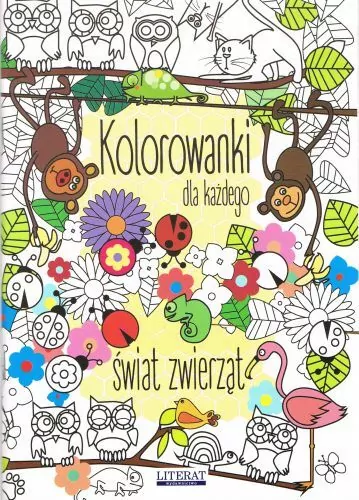 Świat zwierząt. Kolorowanki dla każdego - tantis.pl