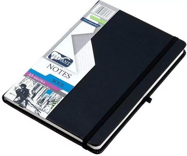 Notes A5/kratka. Soul czarny - tantis.pl
