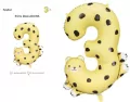 Balon foliowy 3. Gepard, 68x98cm - tantis.pl