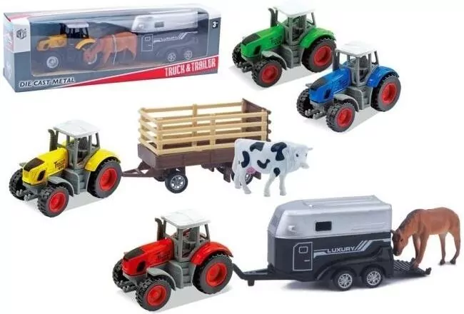 Traktor metal z napędem MIX - tantis.pl