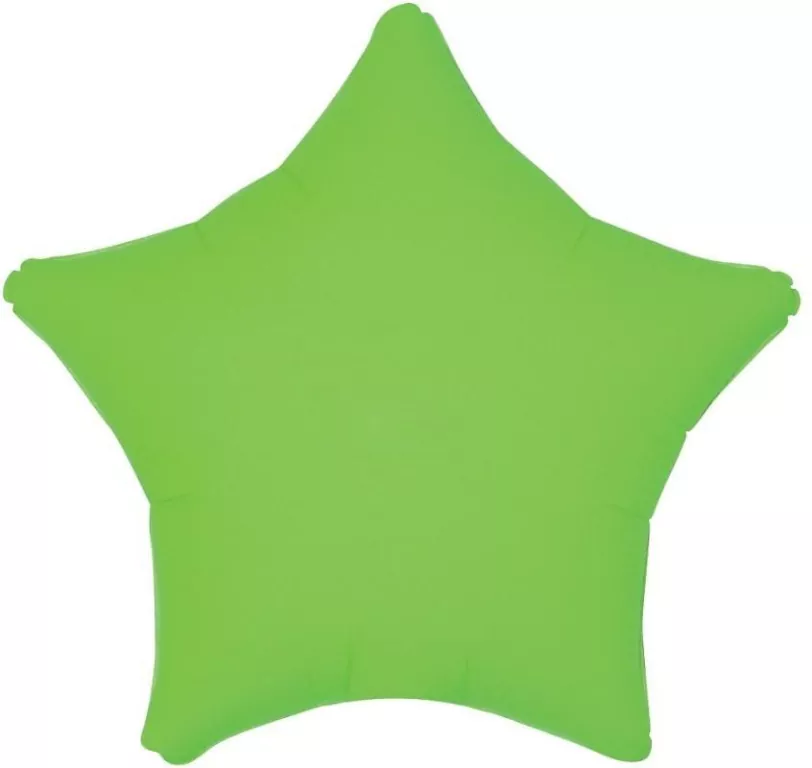 Balon foliowy Gwiazda fluor zielony 46cm - tantis.pl