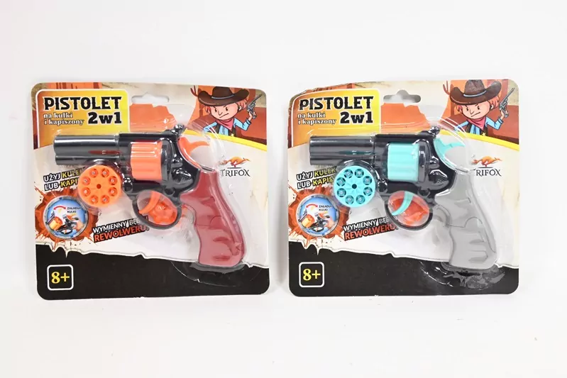 Pistolet na kapiszony i kulki MIX - tantis.pl