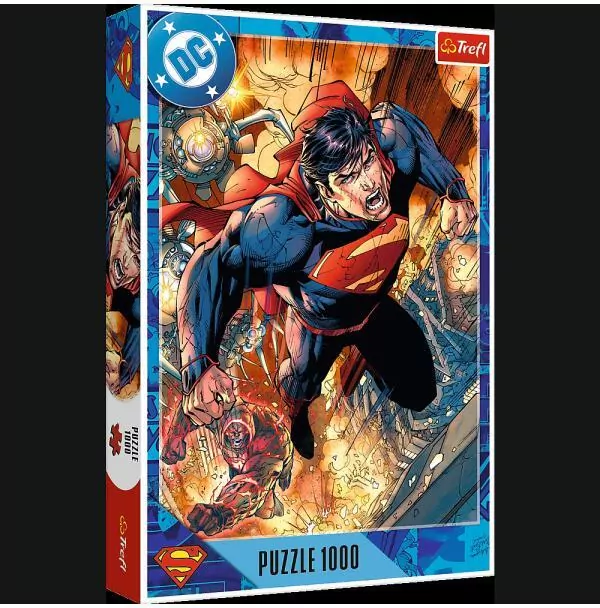 Puzzle 1000 Superman w akcji TREFL - tantis.pl