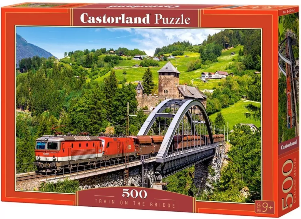 Puzzle 500. Pociąg na moście B-52462 - tantis.pl