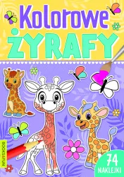 Kolorowe żyrafy