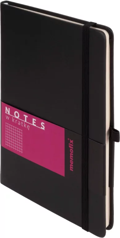 Notes Memofix A5 kratka czarny - tantis.pl