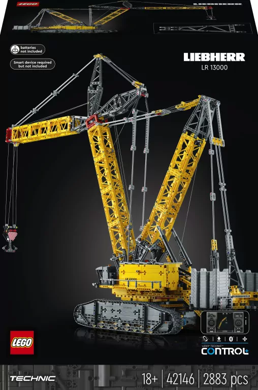 LEGO® Technic. Żuraw gąsienicowy Liebherr LR 13000. 42146 - tantis.pl