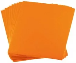 Filc A4 pomarańczowy 1mm, 10 sztuk