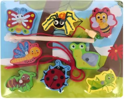 Układanka drewniana magnetyczna. Owady