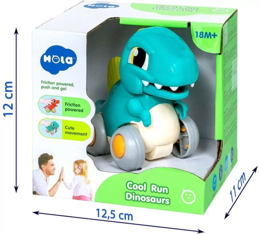 Dinozaur interaktywny z napędem niebieski - tantis.pl