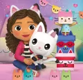 Clementoni. Puzzle 3x48 Super Color. Koci domek Gabby - tantis.pl