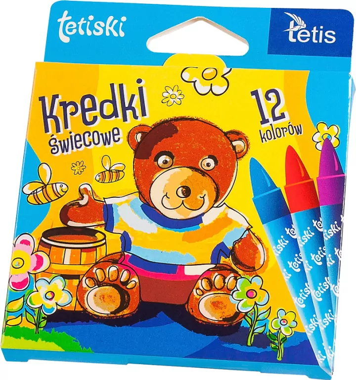 Kredki tetiski świecowe 12 kol. (12 kpl.) - tantis.pl