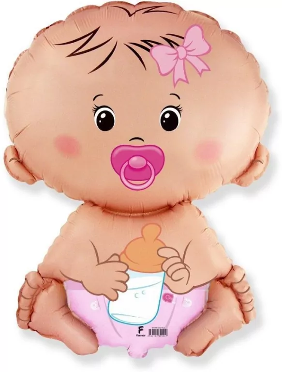 Balon foliowy 61cm Bobas Dziewczynka - tantis.pl