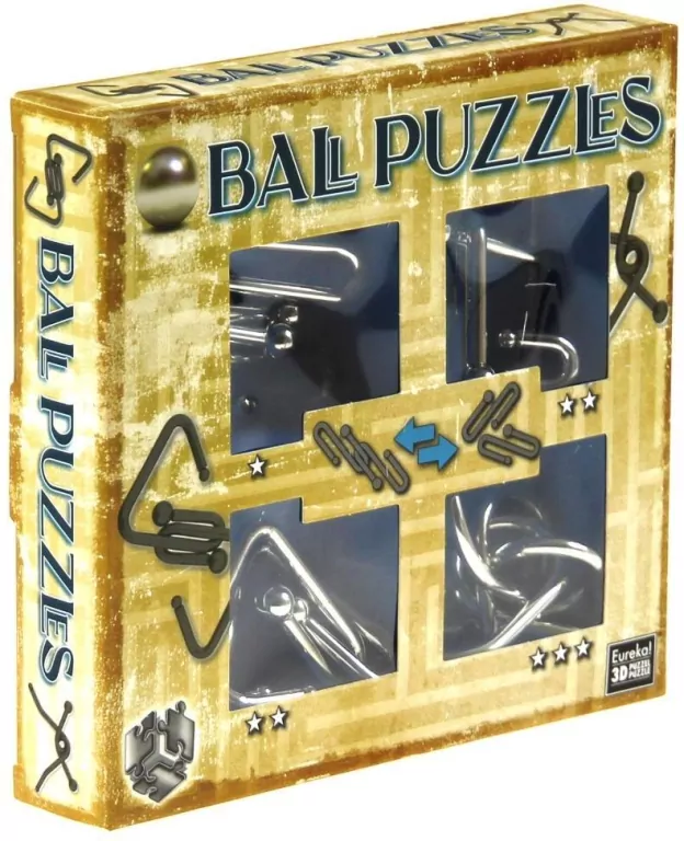 Łamigłowki metalowe. 4 sztuki - tantis.pl