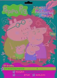 Peppa Pig. Zdrapuj, koloruj, naklejaj - tantis.pl