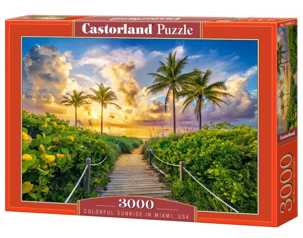 Puzzle 3000. Colorful Sunrise in Miami - tantis.pl