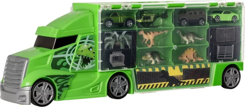 Teamsterz. Transporter Dino + akcesoria - tantis.pl