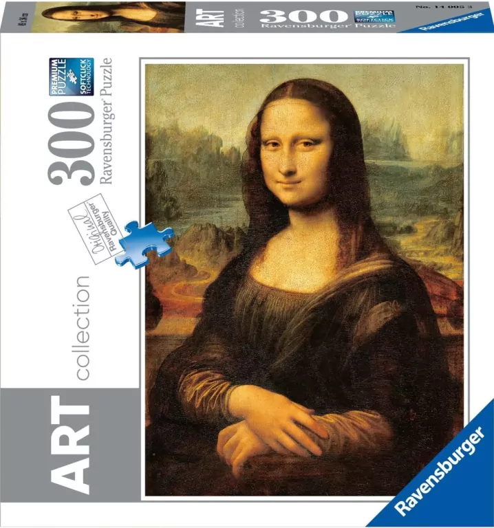 Puzzle 300 Kolekcja Art  Leonardo. Mona Lisa - tantis.pl