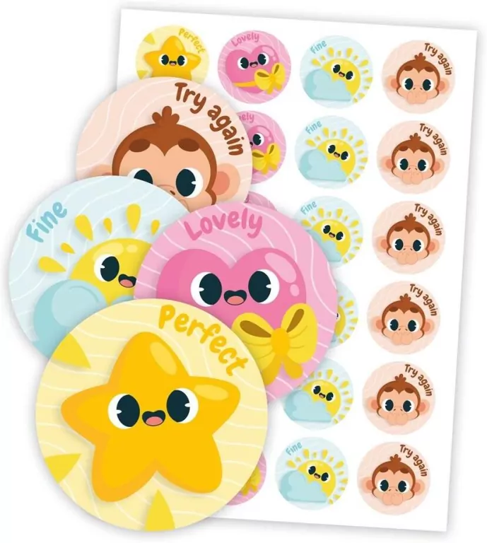 Naklejki motywacyjne. Język angielski. Stopnie - tantis.pl