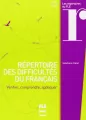 Repertoire des difficultes du francais.. - tantis.pl