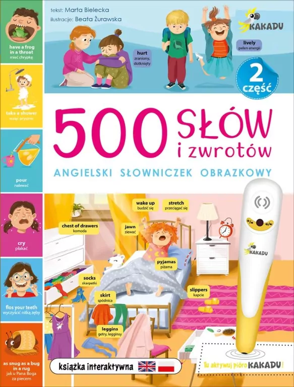 500 słów i zwrotów. Angielski słowniczek obrazkowy. Część 2 - tantis.pl