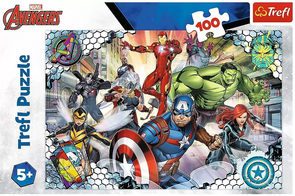 Trefl. Puzzle 100 Sławni Avengers/Disney Marvel - tantis.pl