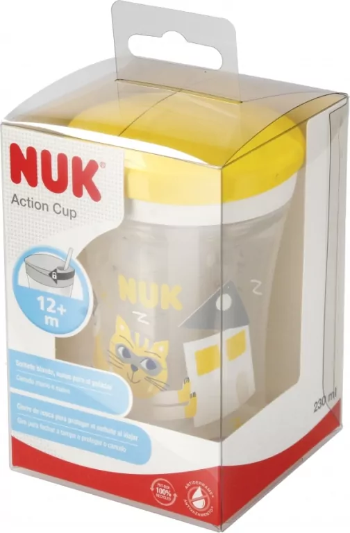 NUK. Action Cup. Kubek 230ml. 12 miesięcy. Kameleon - tantis.pl